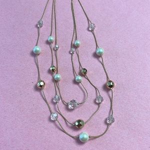 Beaded Gold Necklace